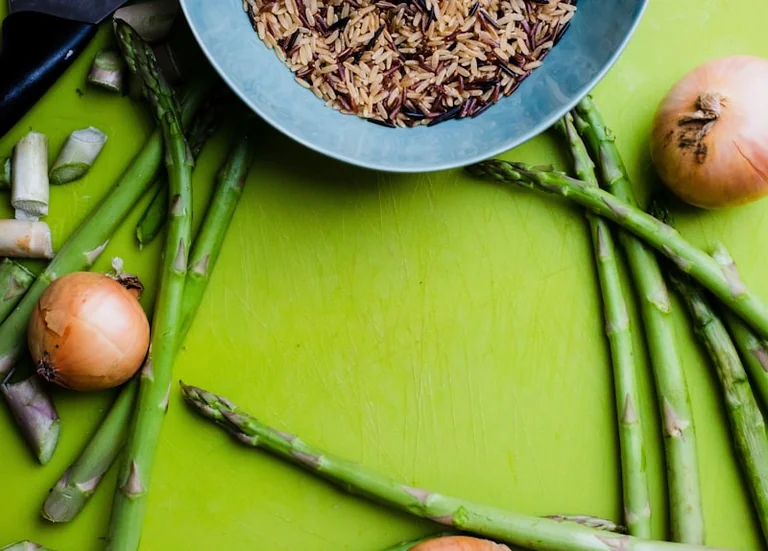Asparagus, Pea and Mint Risotto for Early June