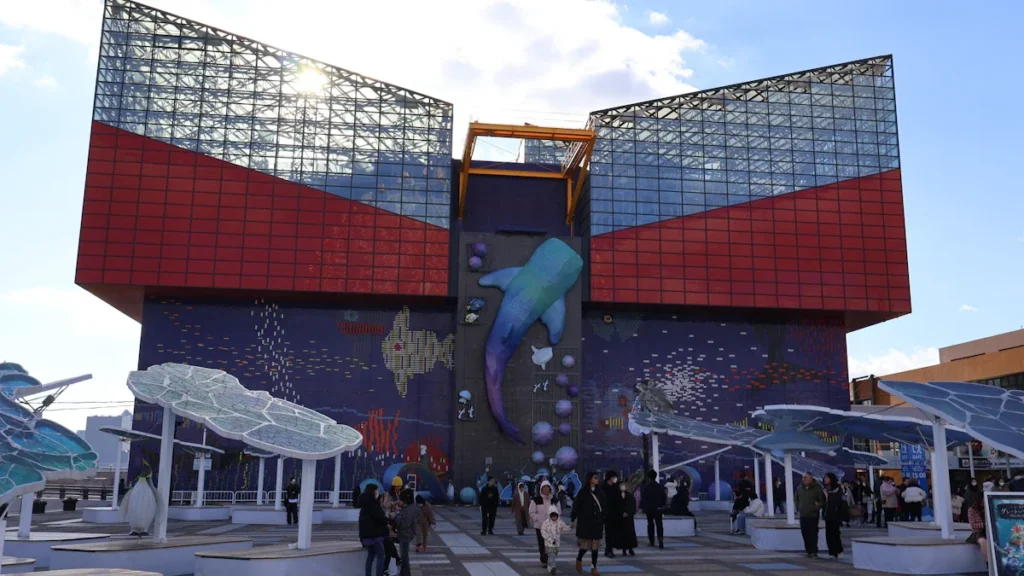 Modern building with a colorful mural, representing a bright, welcoming community space.
